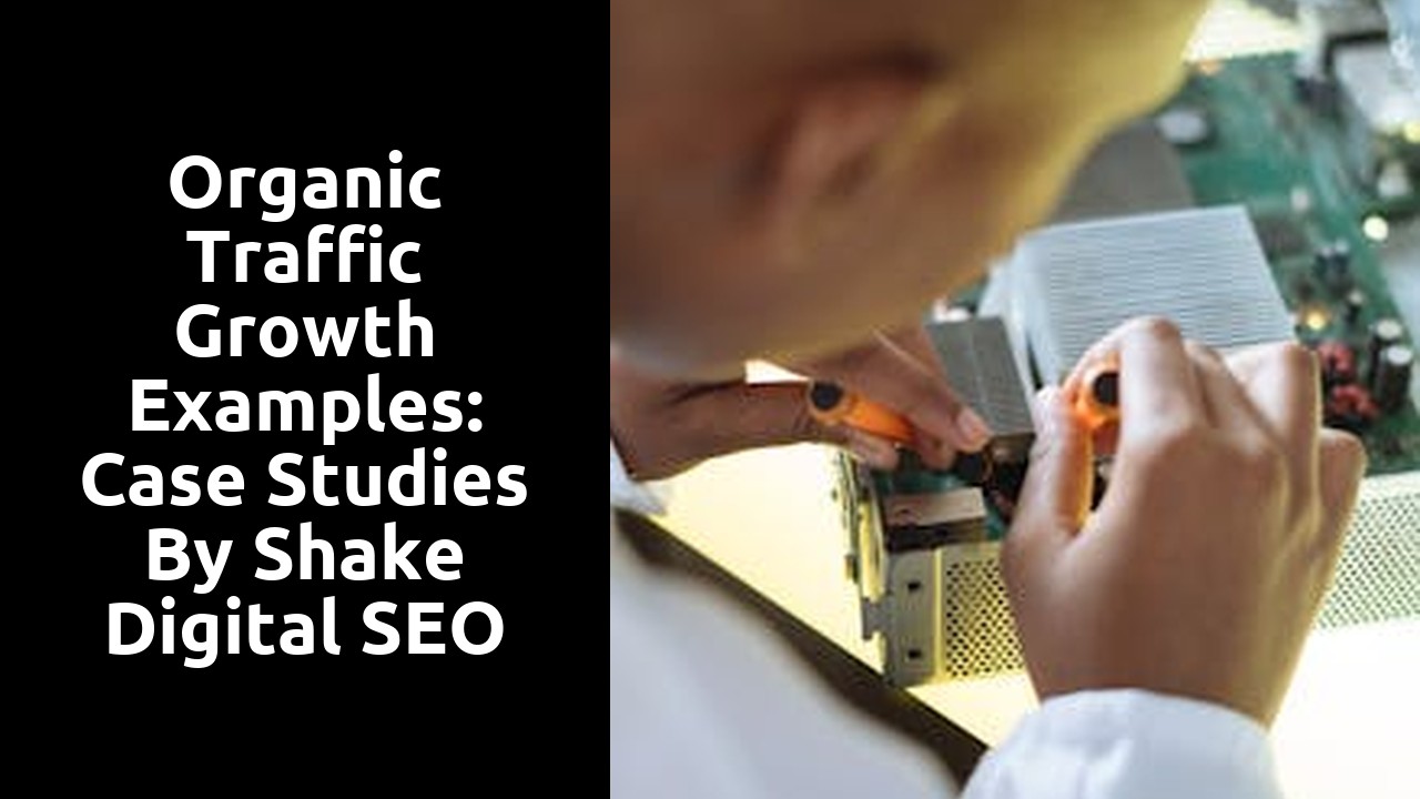 Organic Traffic Growth Examples: Case Studies by Shake Digital SEO Agency